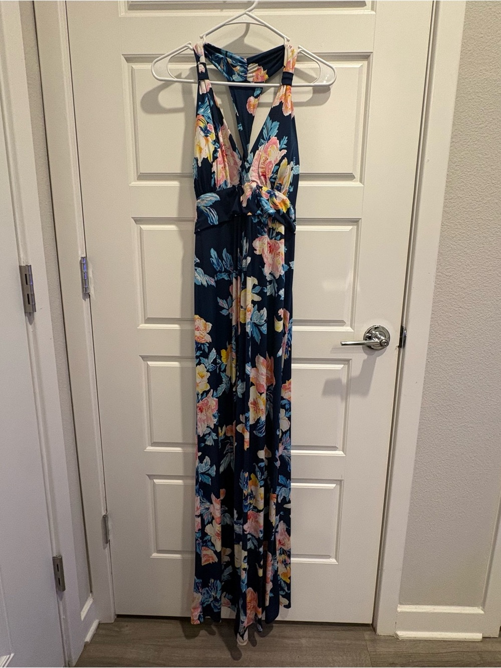 Summer’s Collection Hawaiian Floral Halter Maxi Dress 1XL